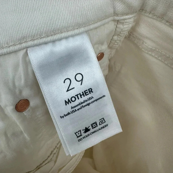 MOTHER The tomcat ankle cream puffs size 29 B1861 - Picture 6 of 7